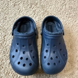 CROCS Kids Navy Moccasins